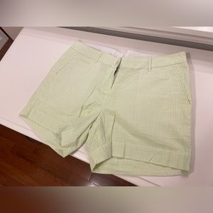 Nantucket Brand Womens Size 8 Lime Green Seersucker Shirts NWT